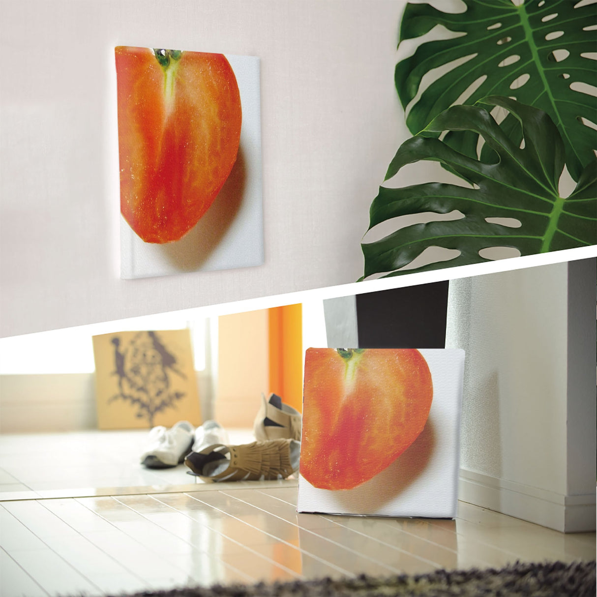 野菜モチーフのファブリック 壁掛け アート pho-0003