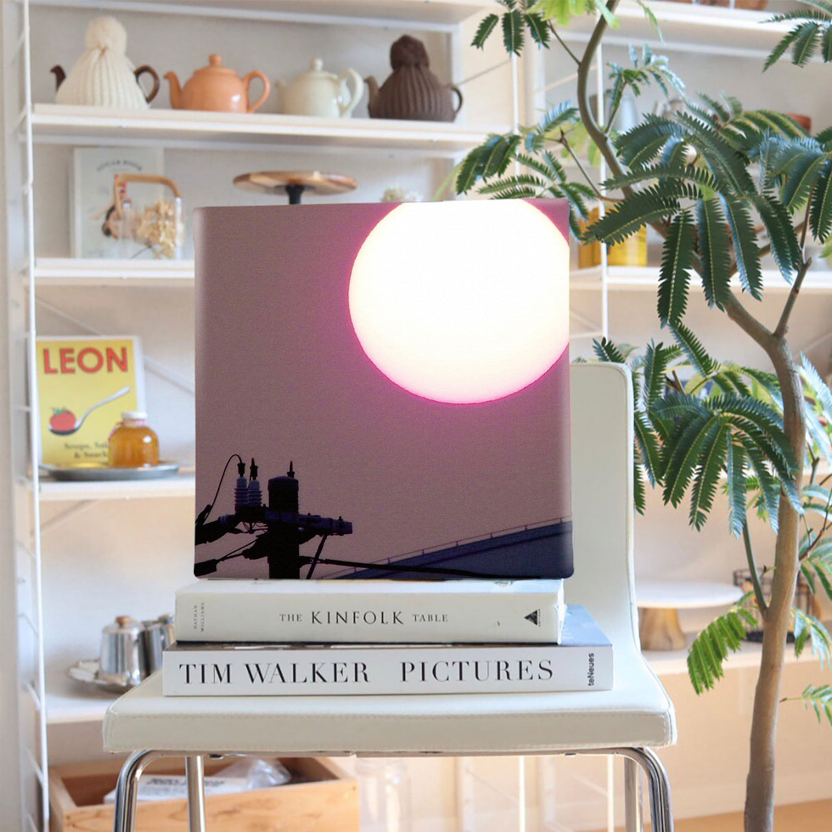 月をモチーフにしたファブリックパネル インテリア アート pho-0007