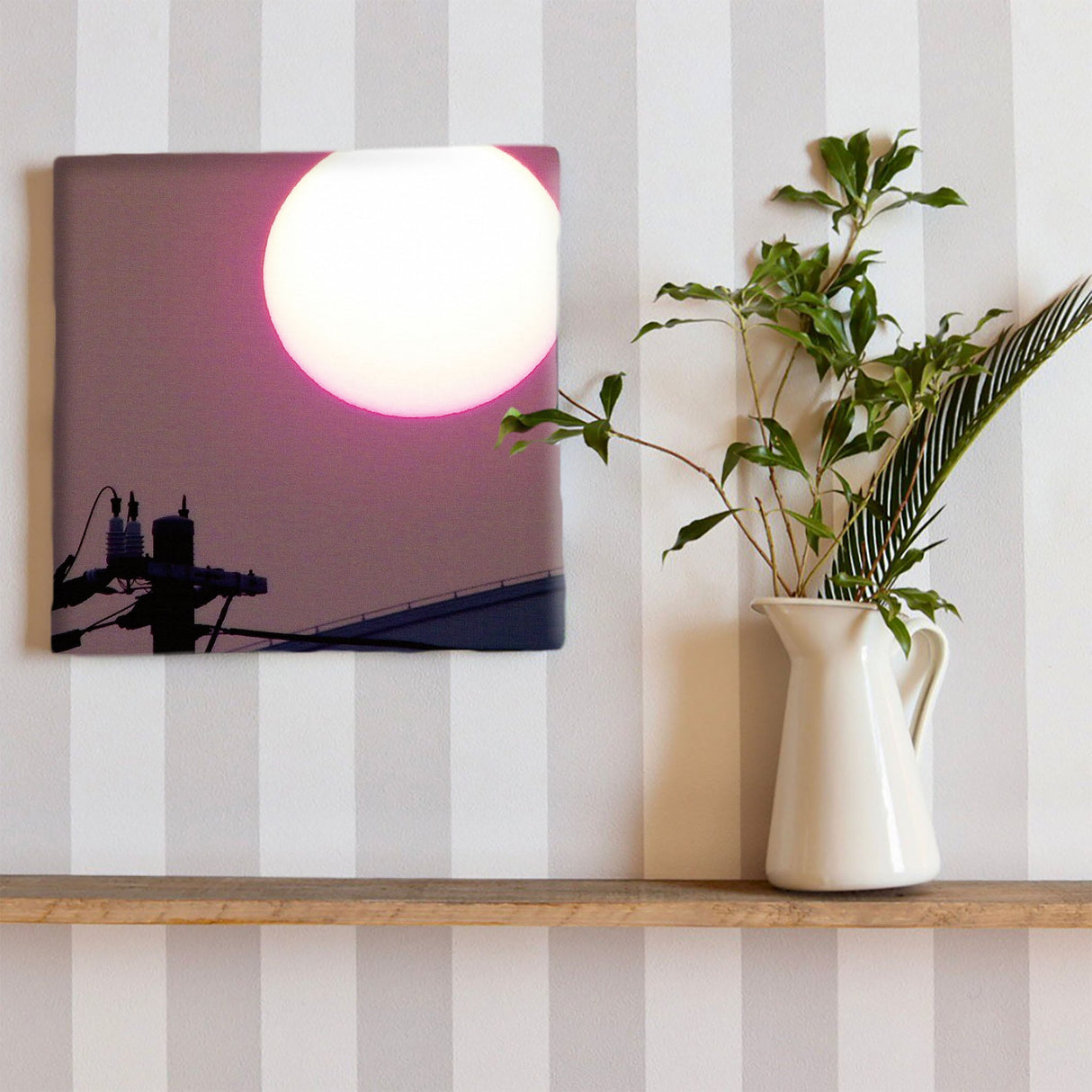 月をモチーフにしたファブリックパネル インテリア アート pho-0007