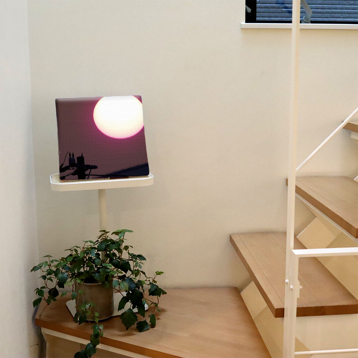 月をモチーフにしたファブリックパネル インテリア アート pho-0007