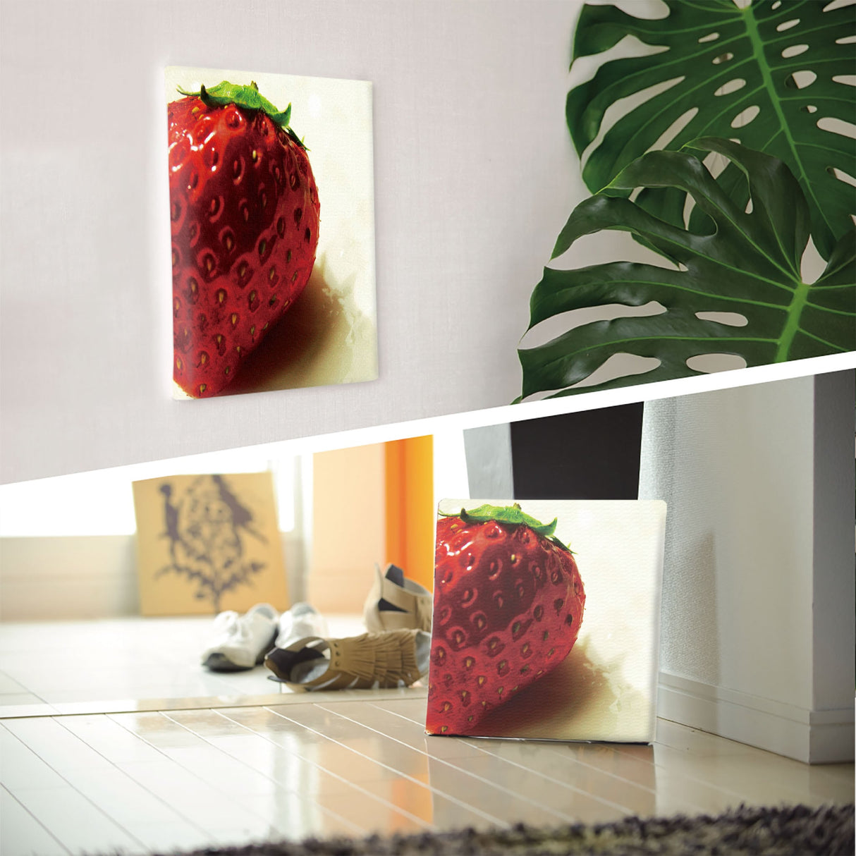 イチゴのファブリックパネル インテリア 雑貨 pho-0010
