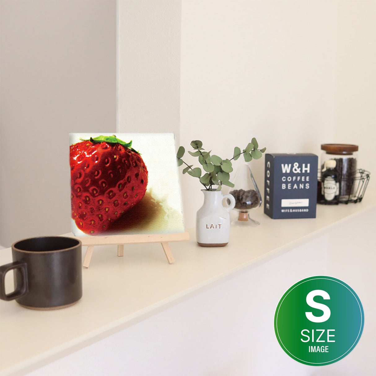 イチゴのファブリックパネル インテリア 雑貨 pho-0010