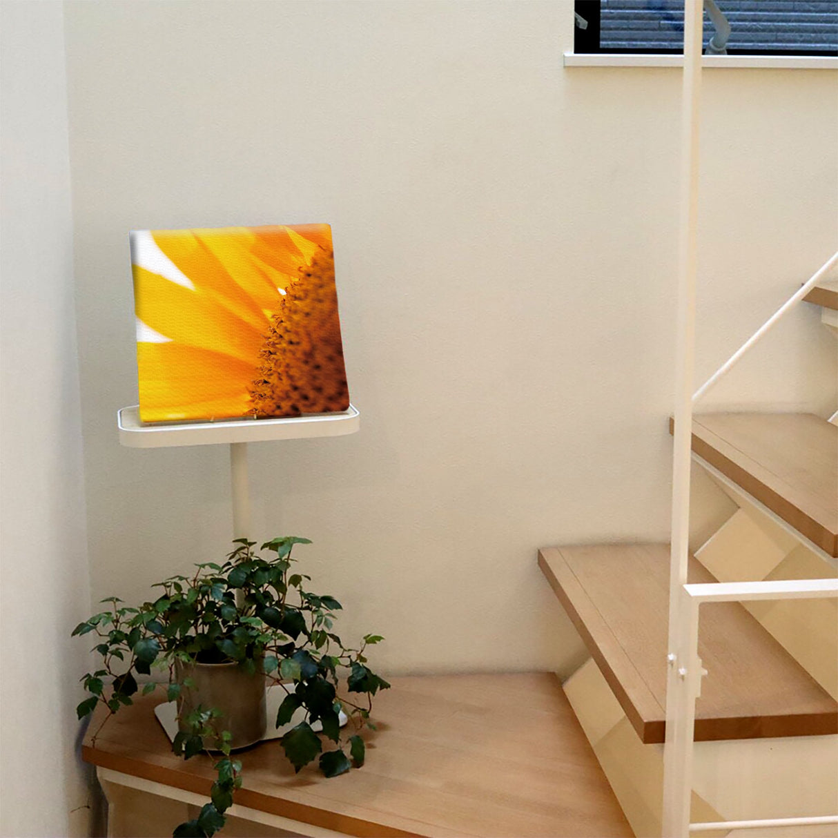 ヒマワリのファブリックパネル アート 雑貨 pho-0011