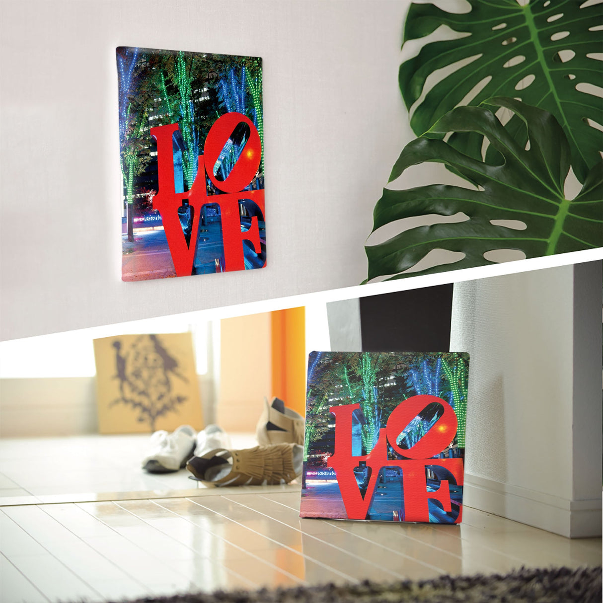 LOVEモチーフのファブリックパネル 一人暮らし インテリア pho-0013