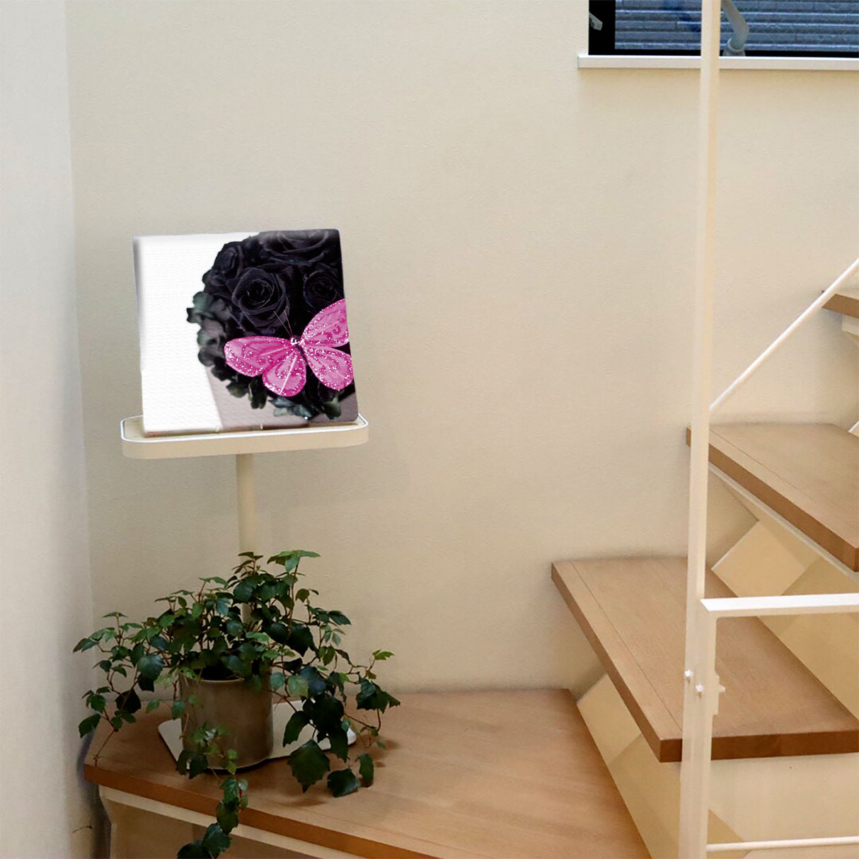 蝶モチーフのインテリア、ファブリックパネル ウォールデコ インテリア pho-0014