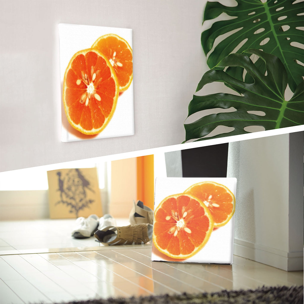 オレンジのインテリア小物 アート 雑貨 pho-0020