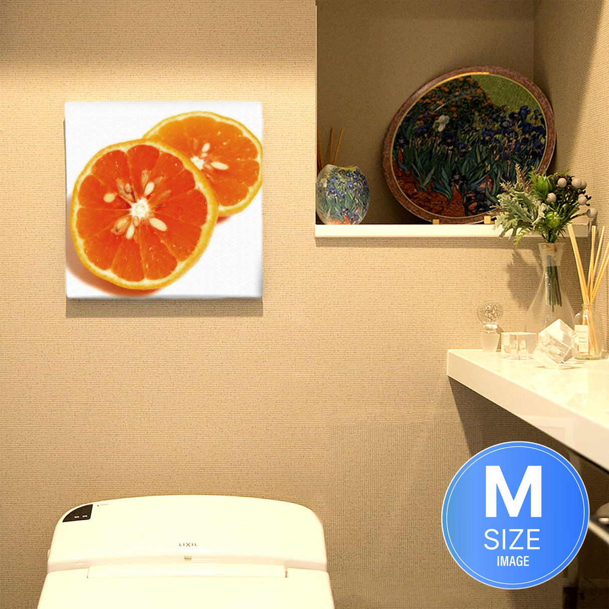 オレンジのインテリア小物 アート 雑貨 pho-0020