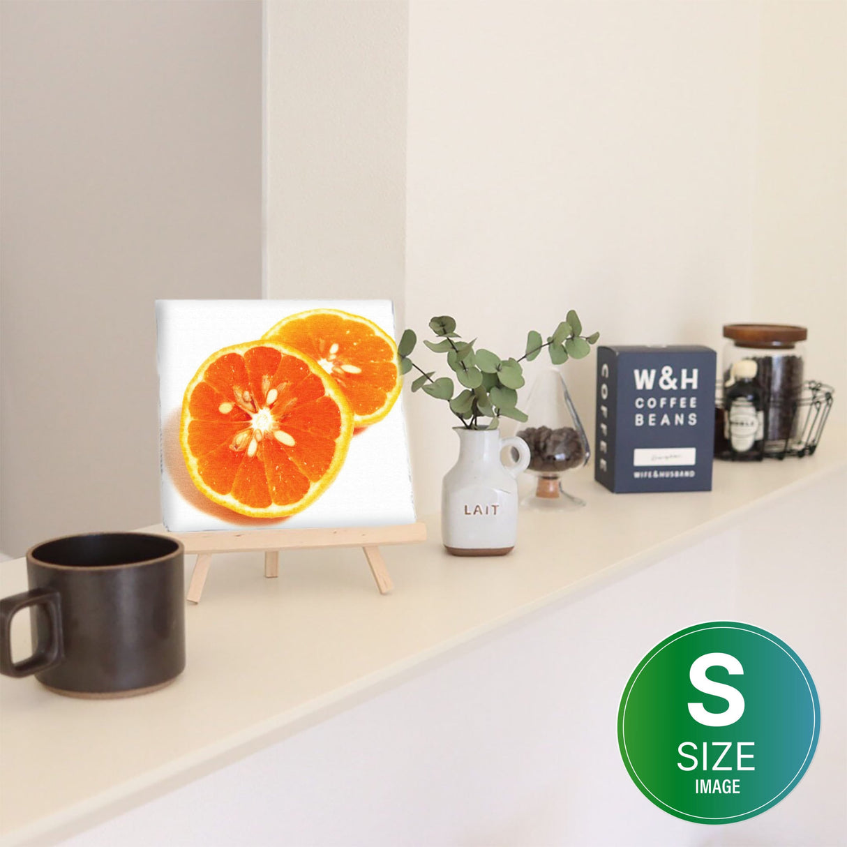 オレンジのインテリア小物 アート 雑貨 pho-0020