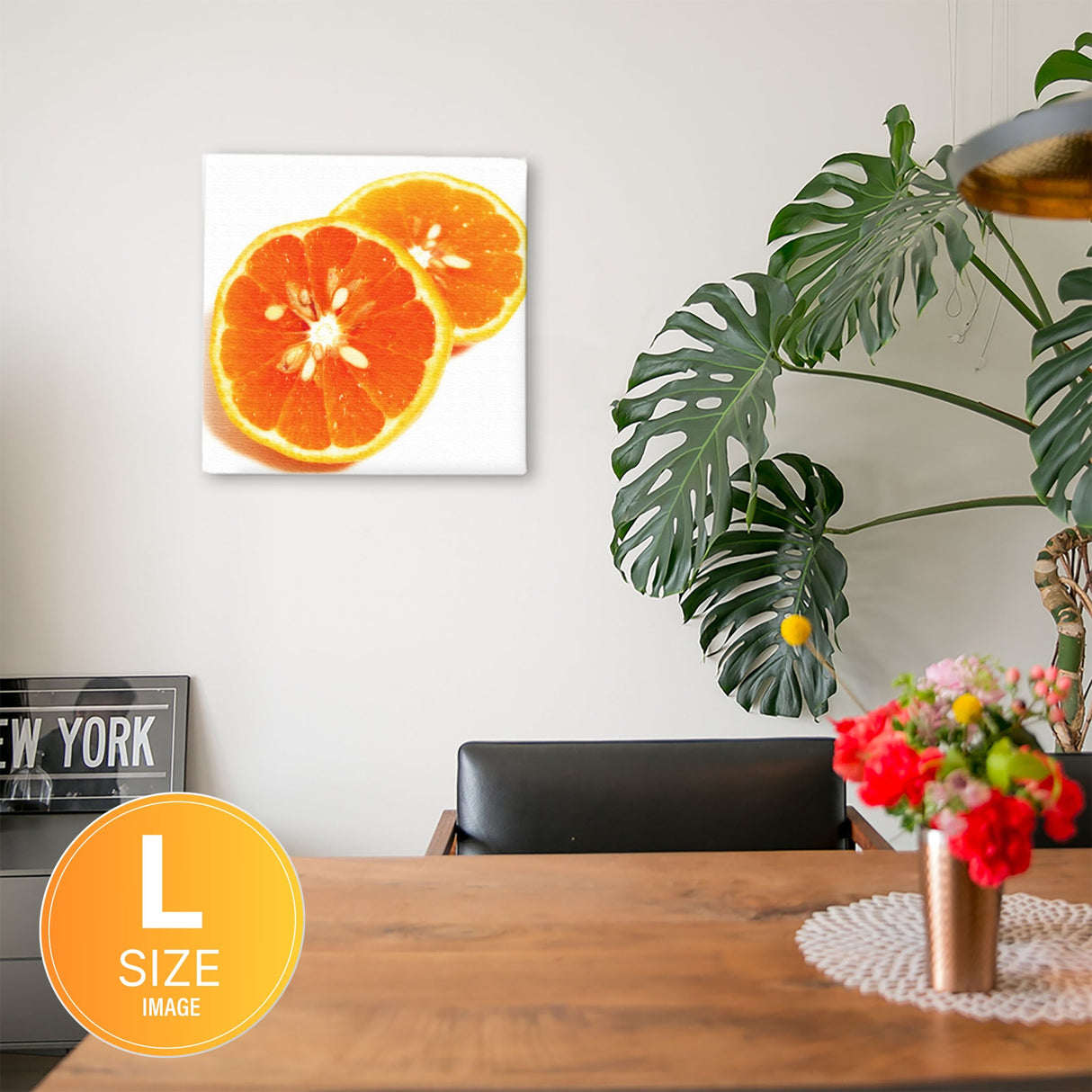 オレンジのインテリア小物 アート 雑貨 pho-0020