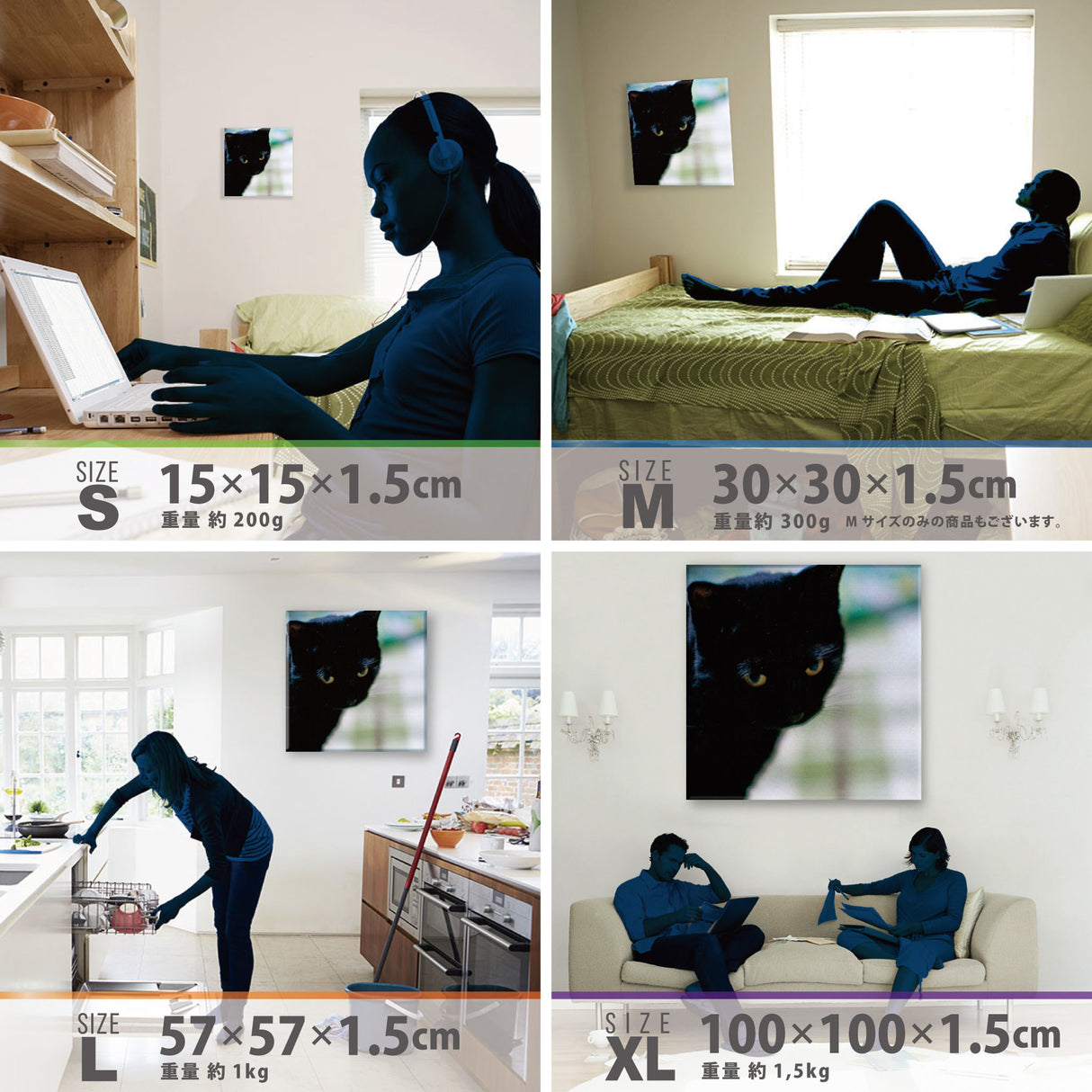 壁掛けインテリアならファブリックパネル|猫 インテリア 雑貨 pho-0030