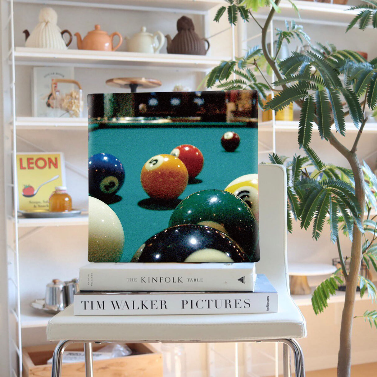 壁掛けインテリアにファブリックパネル|ビリヤード ウォールデコ インテリア pho-0034