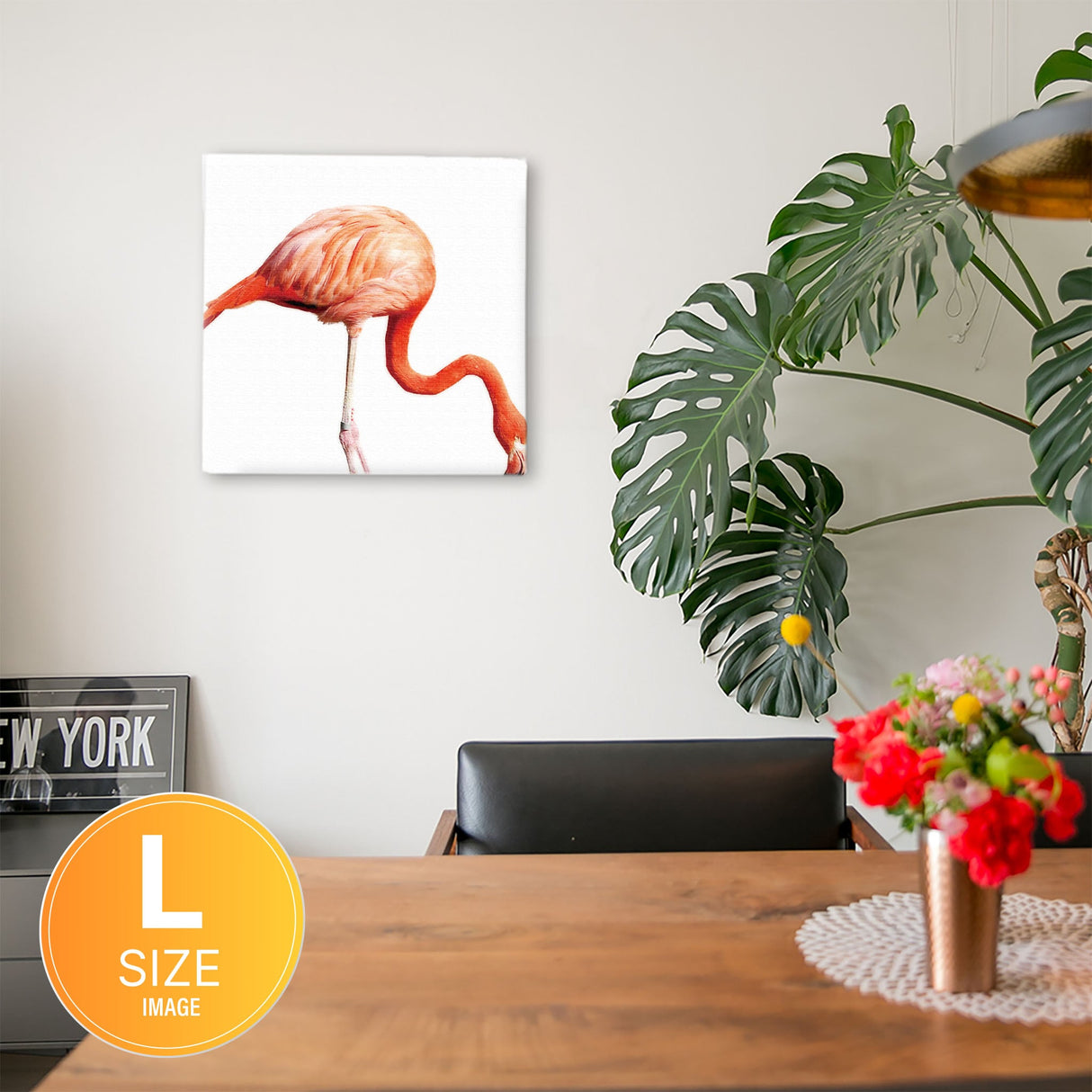 Flamingo Fabric Panel Photo Art pho-0037