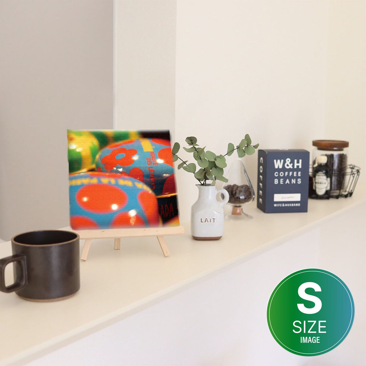 Fabric panel using landscape photos of beverages Interior goods pho-0039