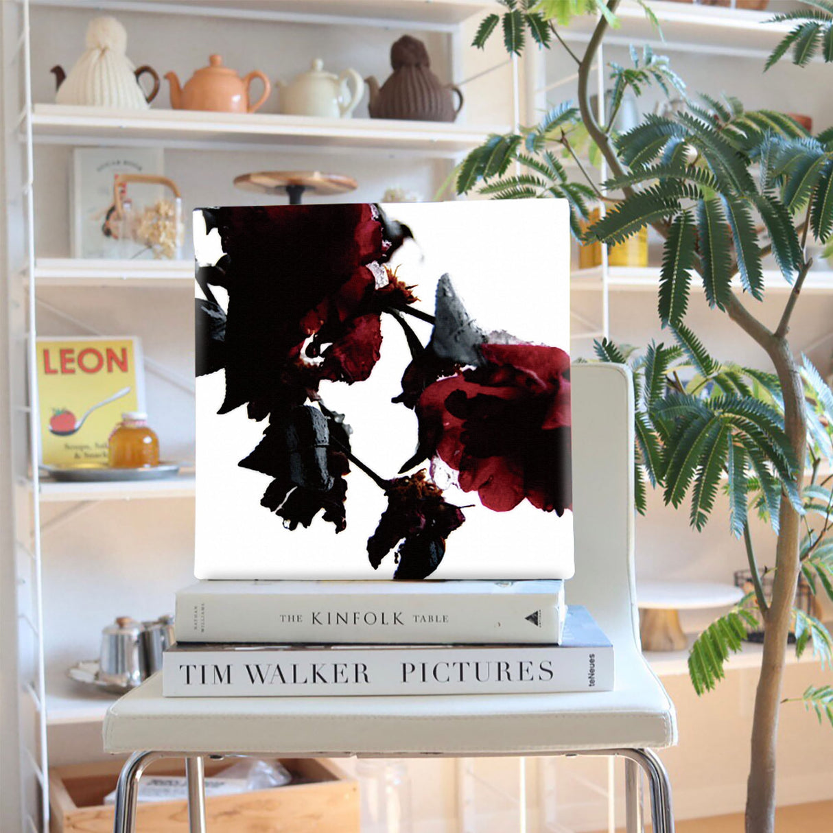 壁掛けインテリアにファブリックパネル|バラ 写真 アート pho-0047