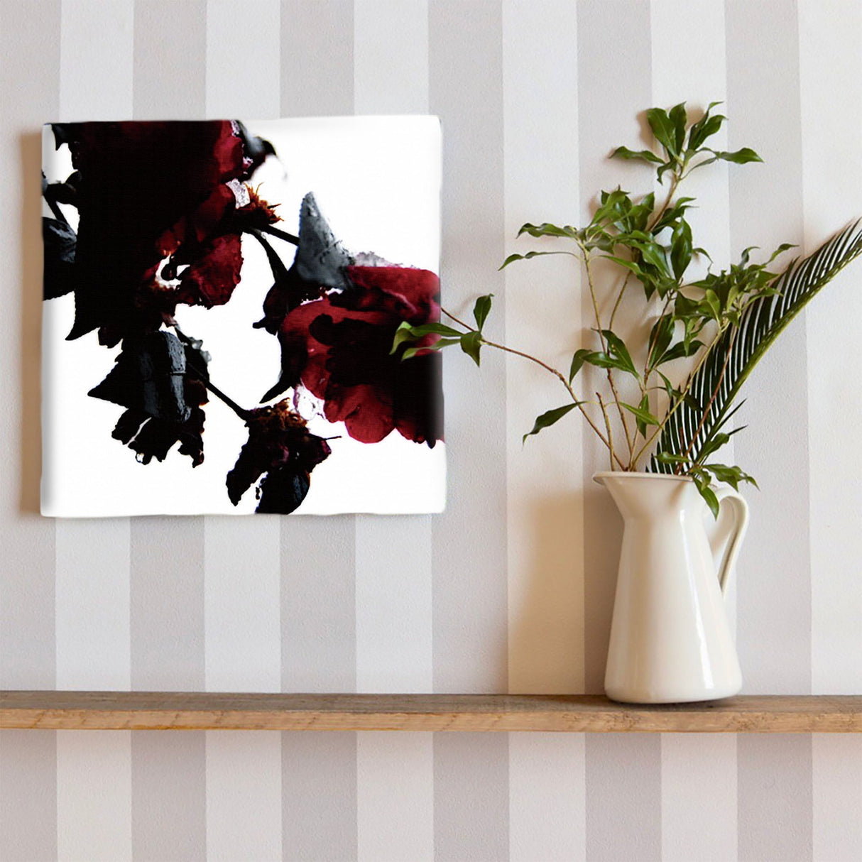 壁掛けインテリアにファブリックパネル|バラ 写真 アート pho-0047