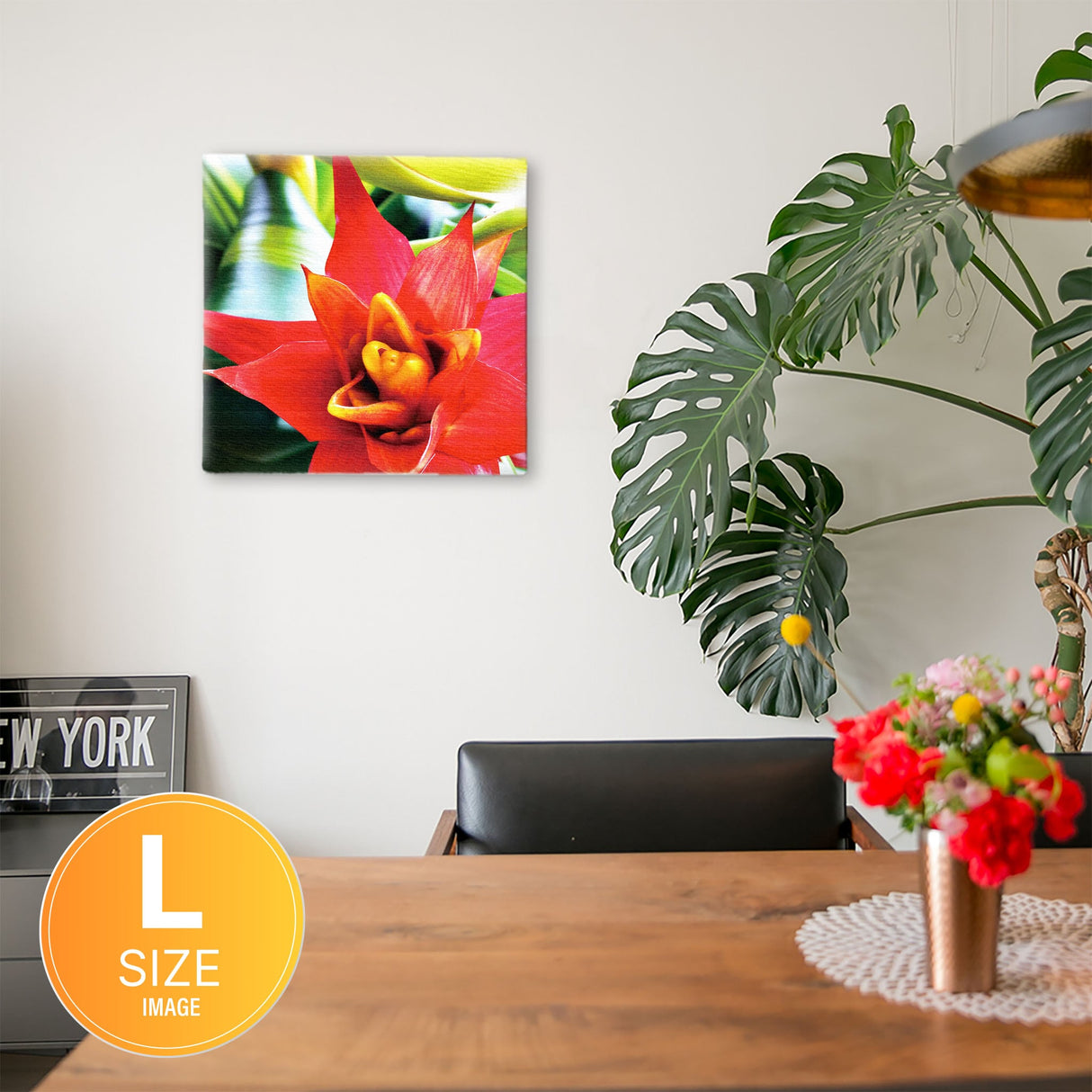 花モチーフのファブリックパネル インテリア 雑貨 pho-0058