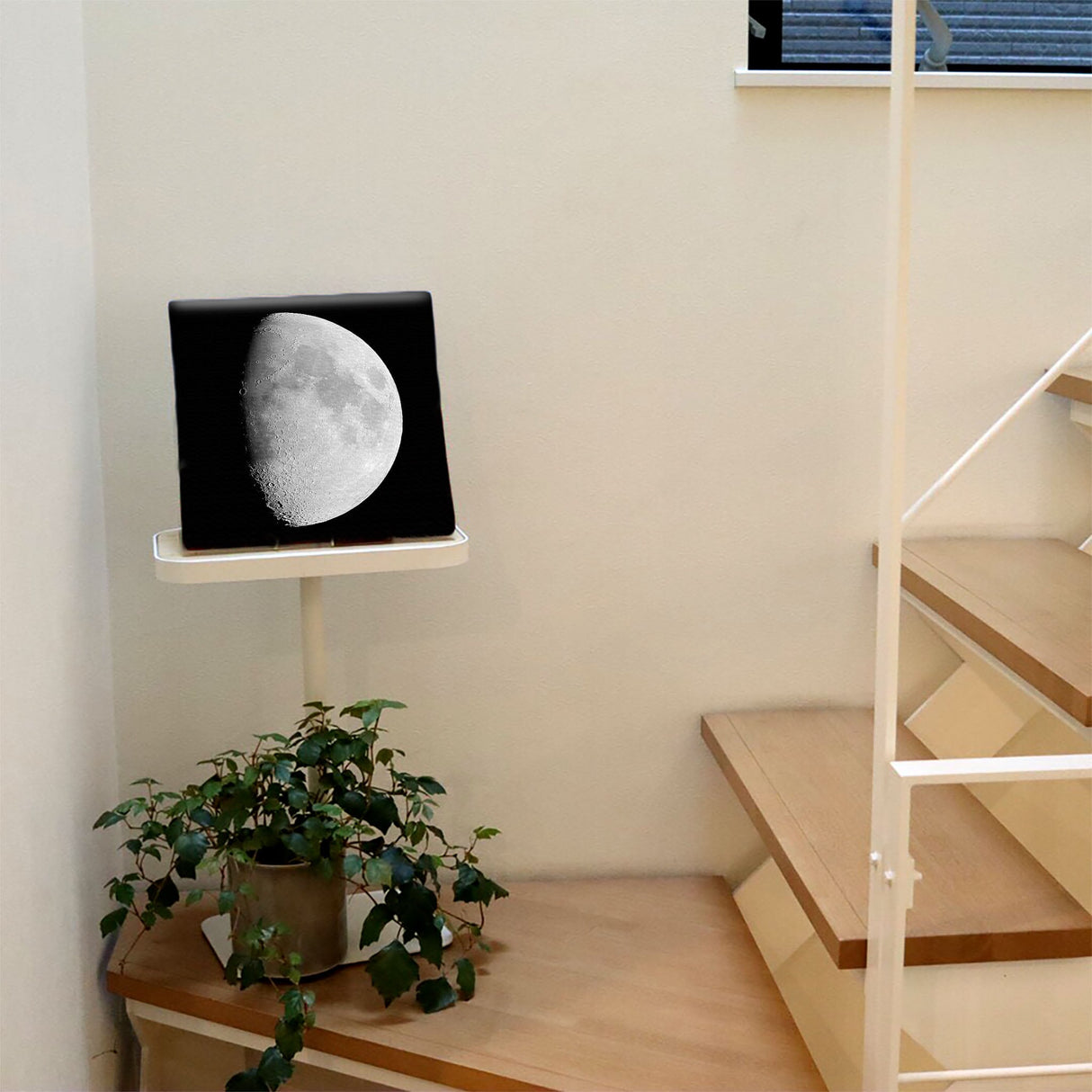 月をモチーフにしたファブリックパネル ポスター アート pho-0063