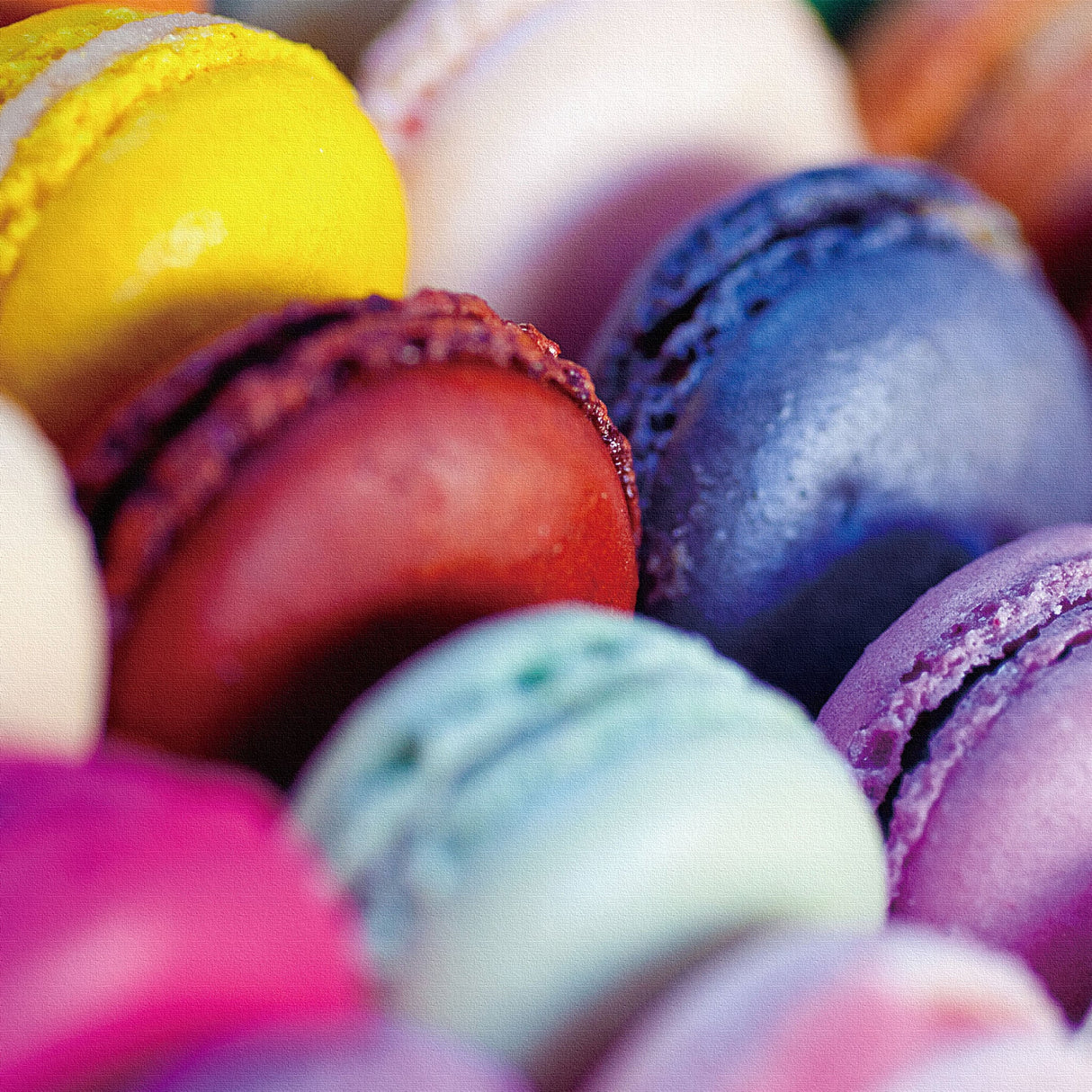 マカロンモチーフのファブリックパネル 壁掛け アート pho-0069