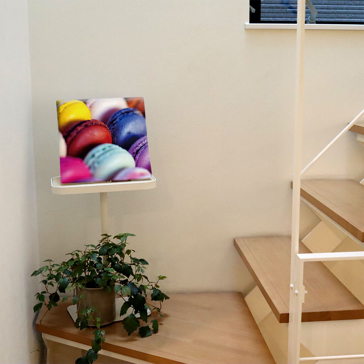 マカロンモチーフのファブリックパネル 壁掛け アート pho-0069