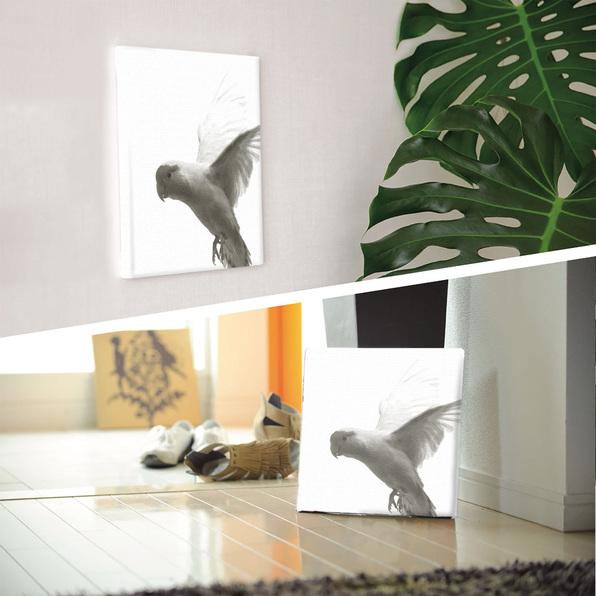 鳥のファブリックボード インテリア 雑貨 アート シンプルモダン  pho-0109