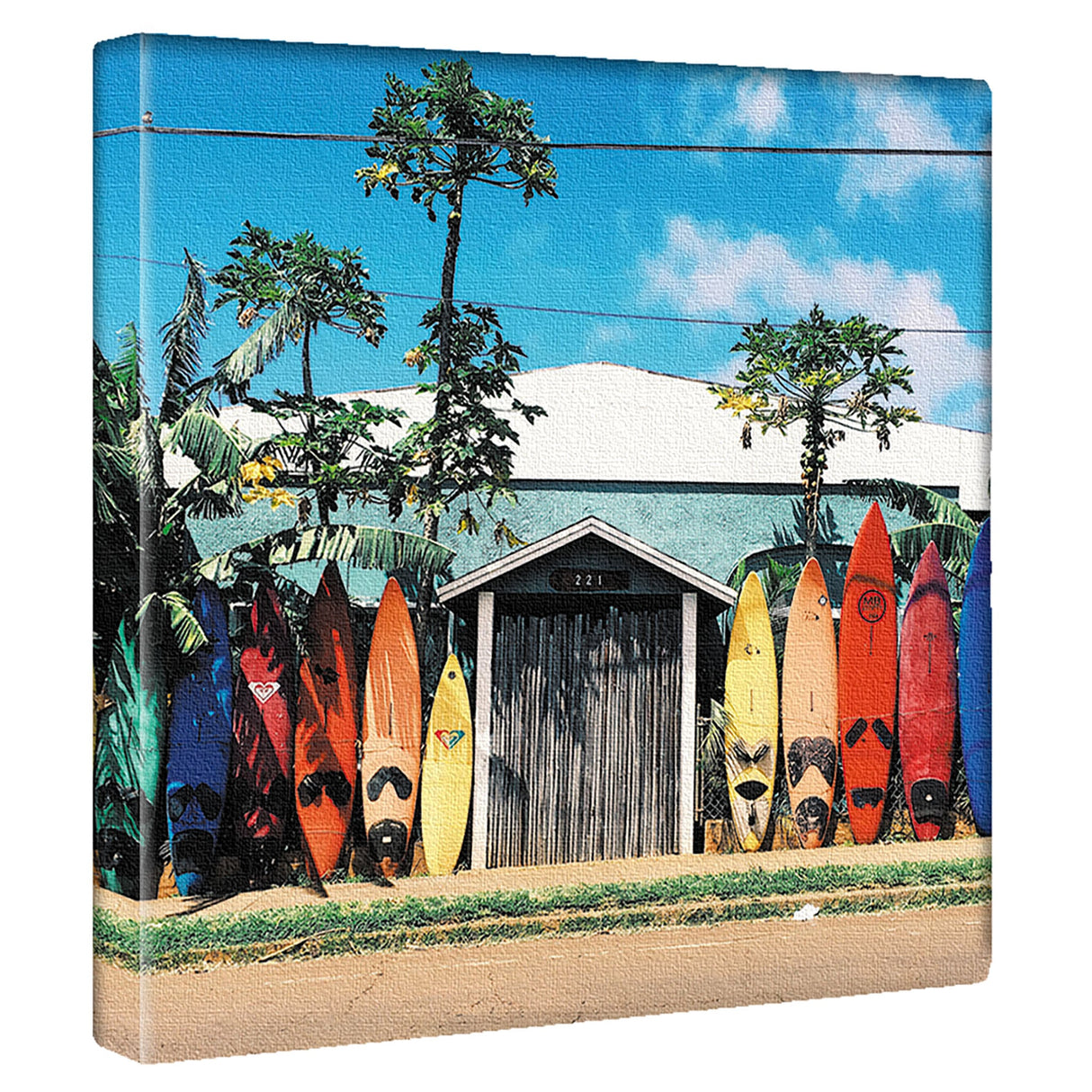 サーフボードのファブリックパネル インテリア雑貨 アートパネル キャンバス poht-1805-01