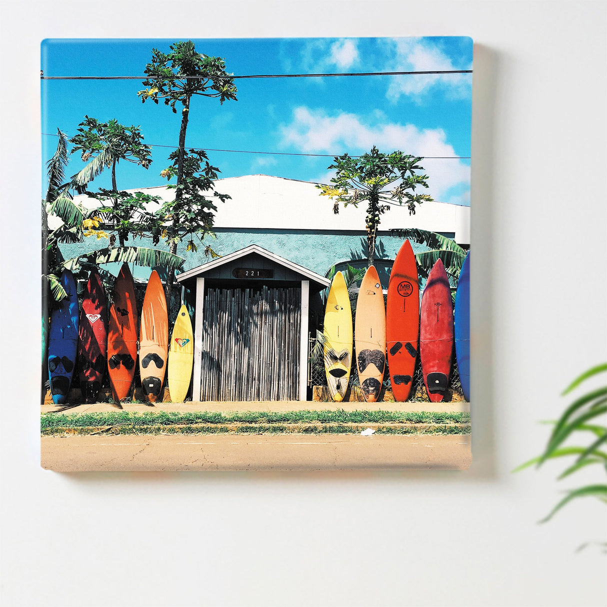サーフボードのファブリックパネル インテリア雑貨 アートパネル キャンバス poht-1805-01
