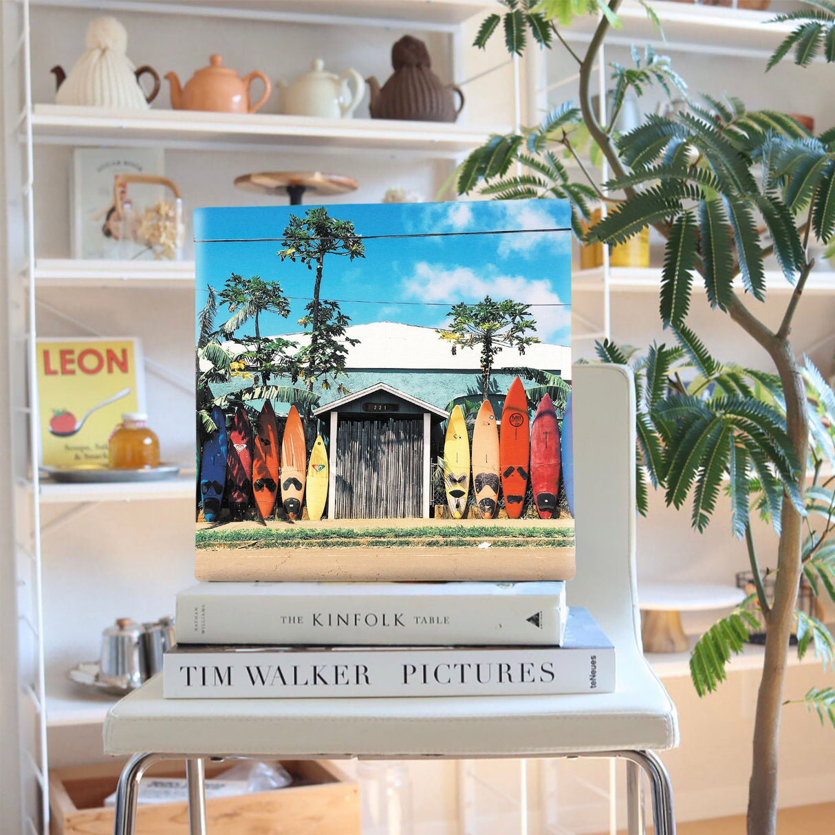 サーフボードのファブリックパネル インテリア雑貨 アートパネル キャンバス poht-1805-01