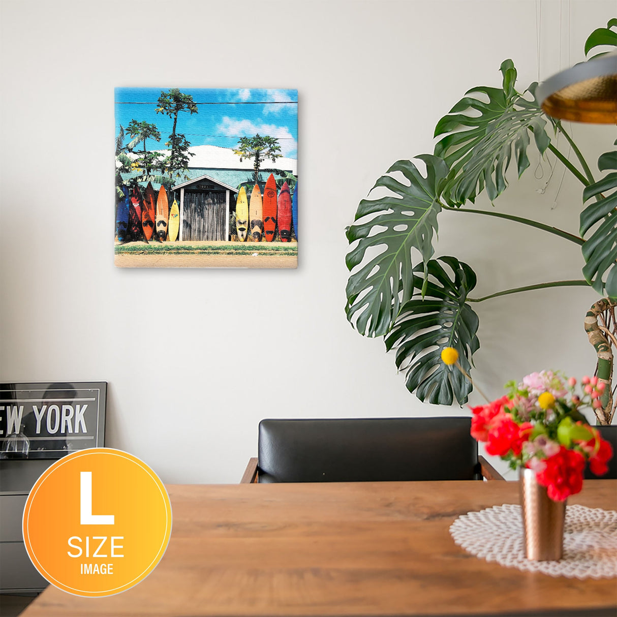 サーフボードのファブリックパネル インテリア雑貨 アートパネル キャンバス poht-1805-01