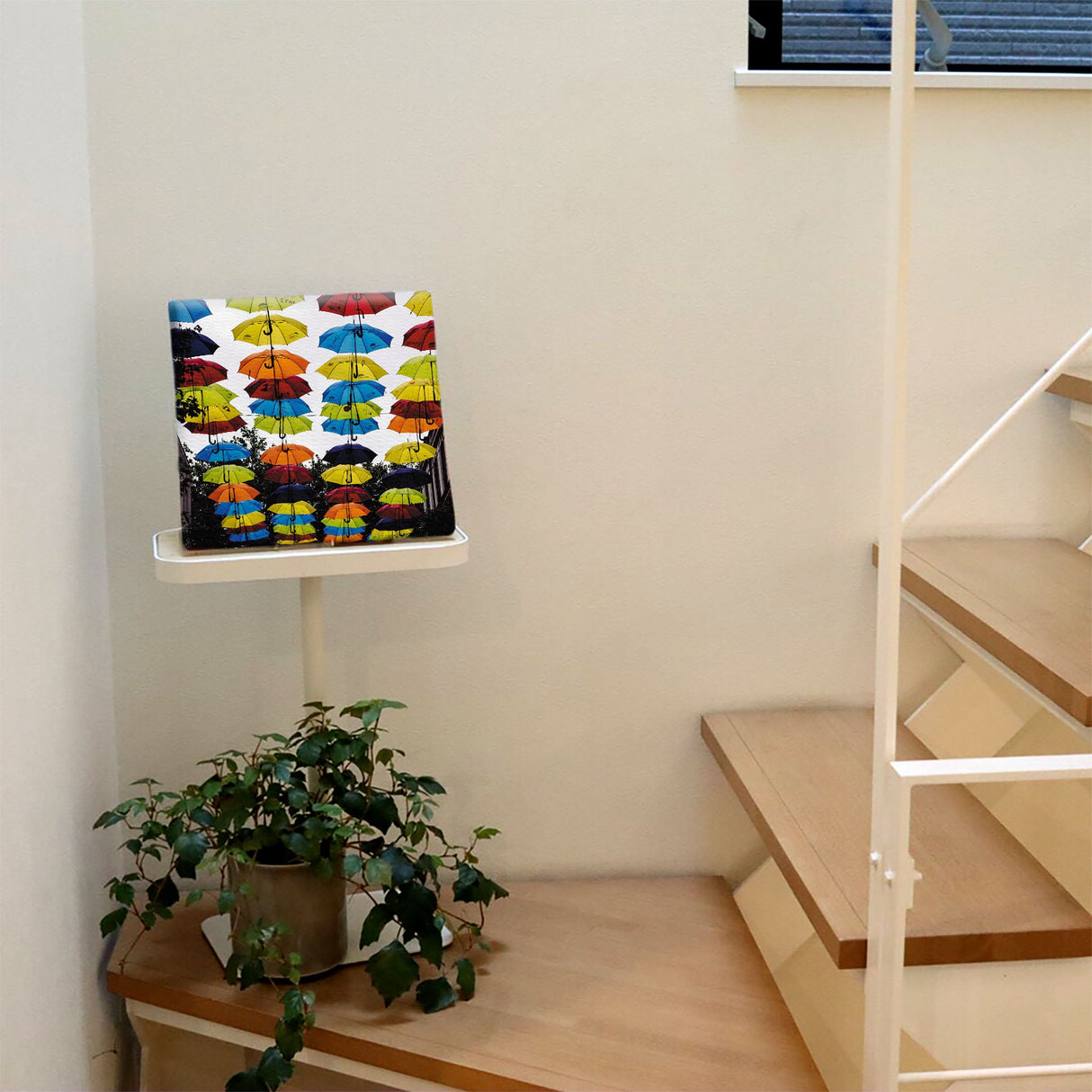 傘のファブリックボード インテリア雑貨 アートパネル キャンバス poht-1805-04