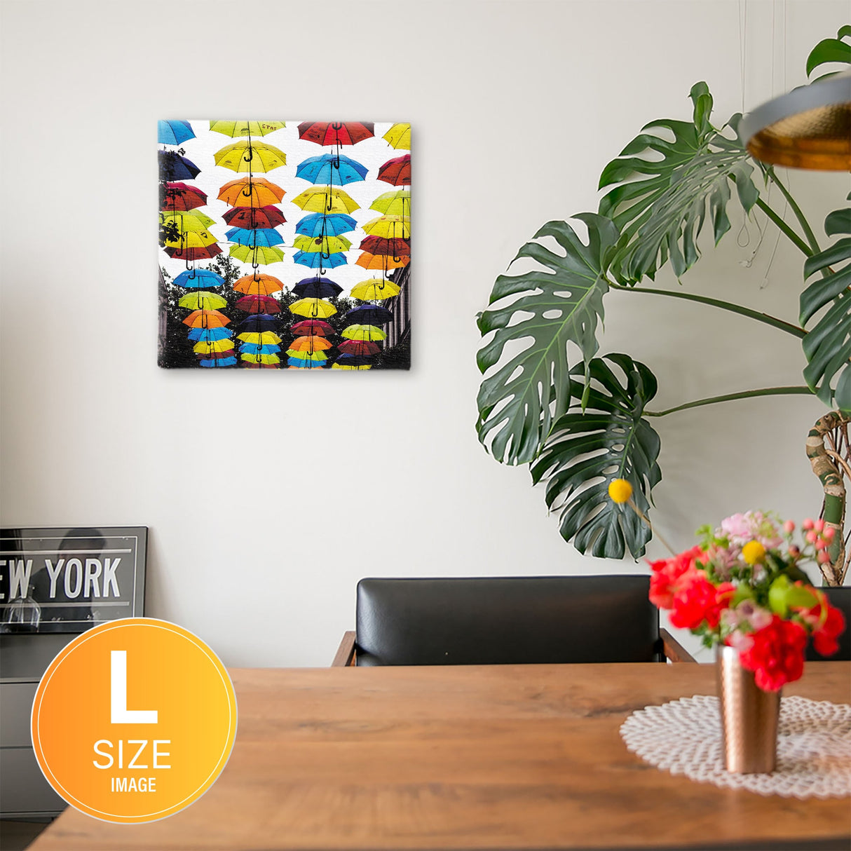 傘のファブリックボード インテリア雑貨 アートパネル キャンバス poht-1805-04