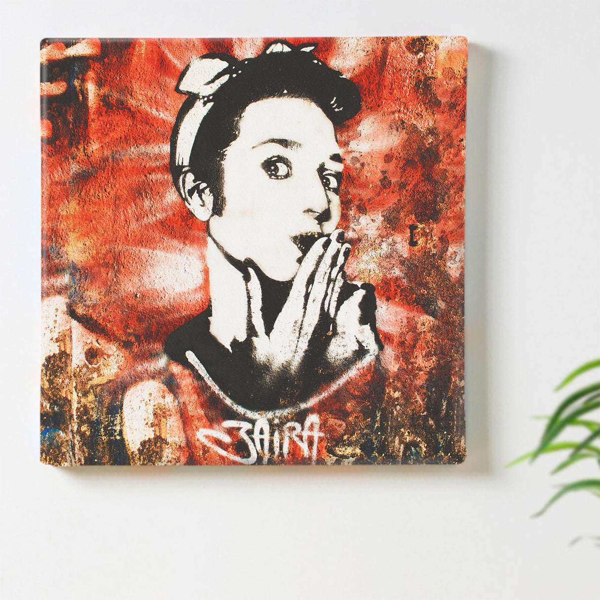 グラフィティのファブリックパネル インテリア雑貨 アートパネル キャンバス poht-1805-05