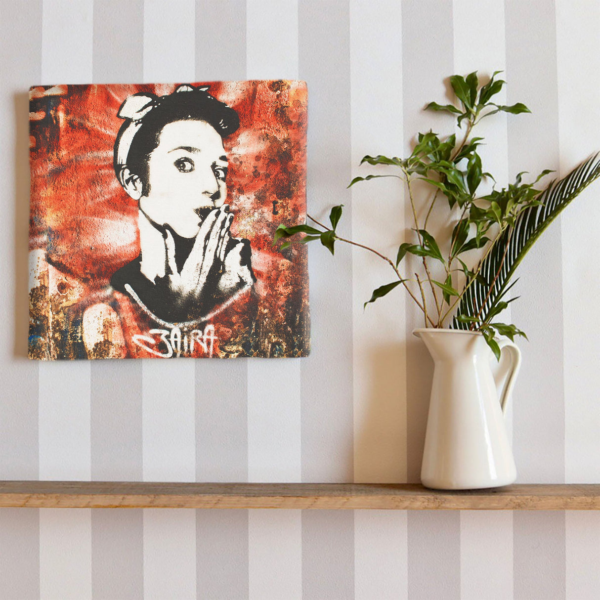 グラフィティのファブリックパネル インテリア雑貨 アートパネル キャンバス poht-1805-05