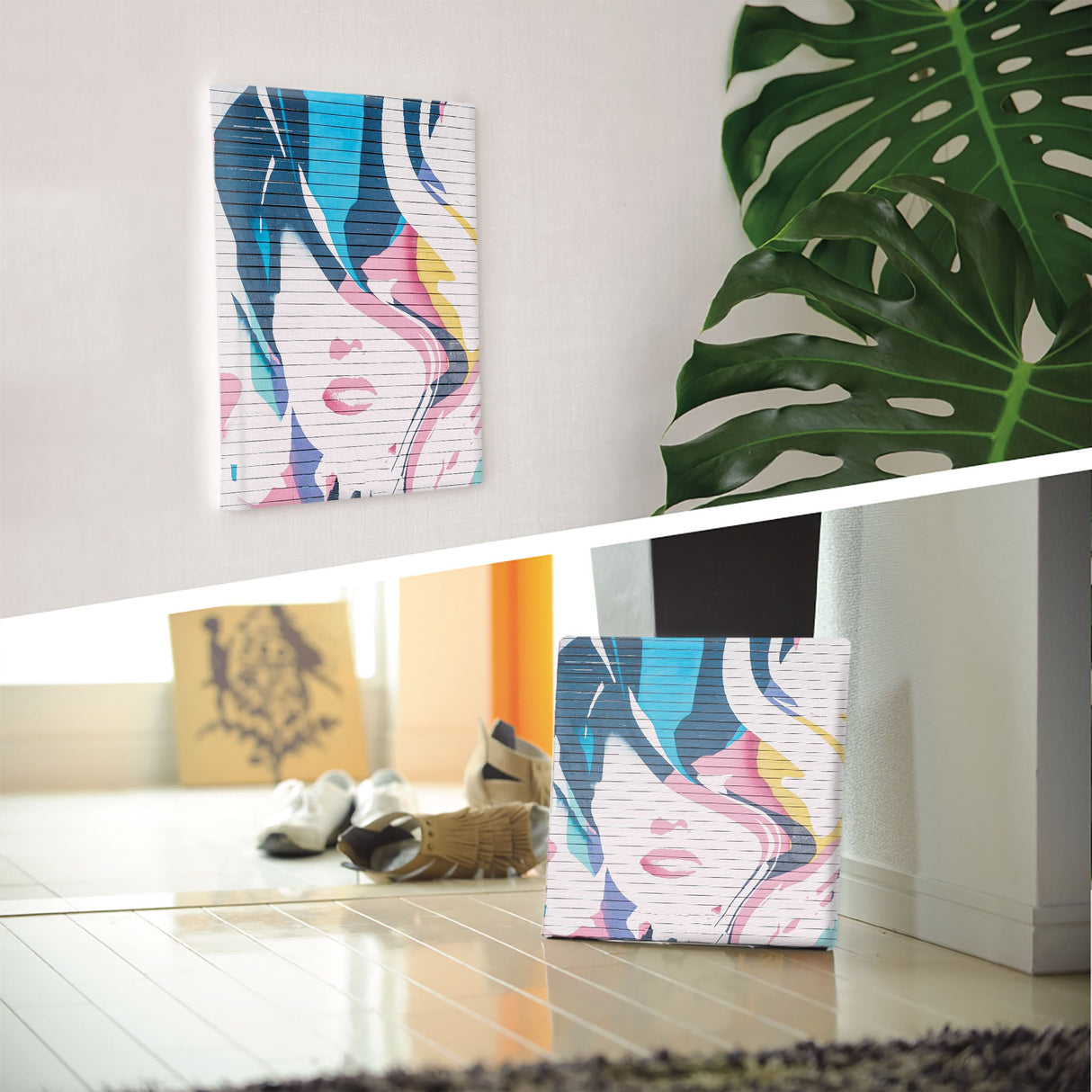 グラフィティのウォールデコ インテリア雑貨 アートパネル キャンバス   poht-1805-06