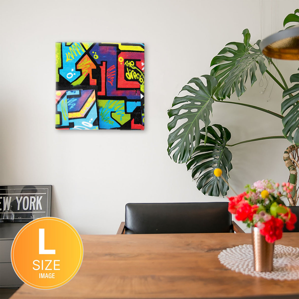 グラフィティのファブリックパネル インテリア雑貨 アートパネル キャンバス poht-1805-07