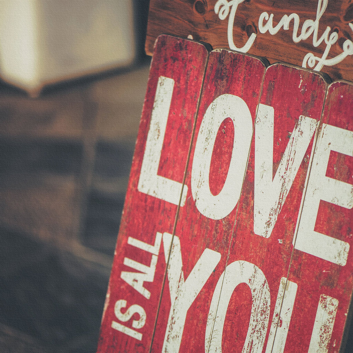 LOVEのファブリックボード インテリア雑貨 アートパネル キャンバス poht-1805-11