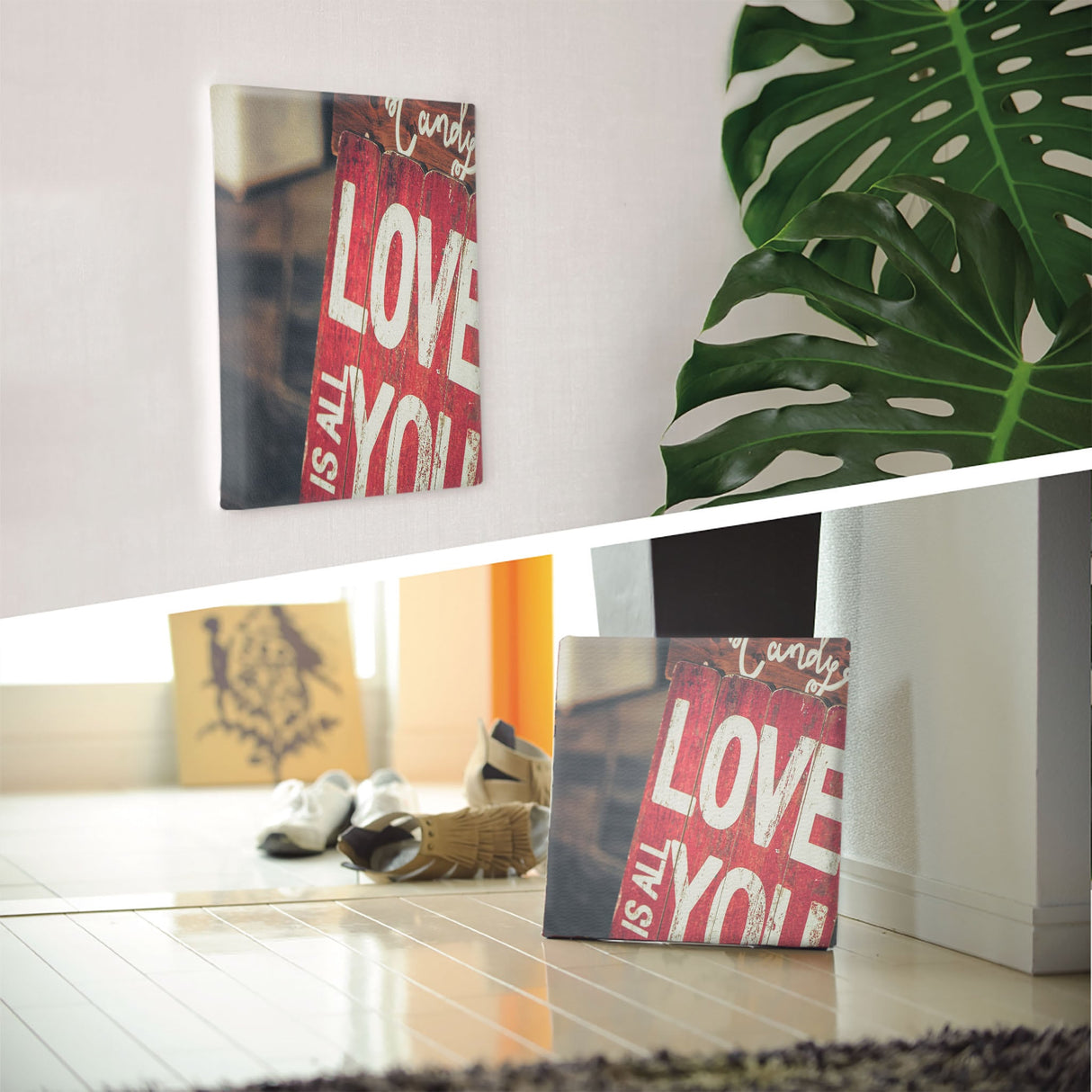 LOVEのファブリックボード インテリア雑貨 アートパネル キャンバス poht-1805-11