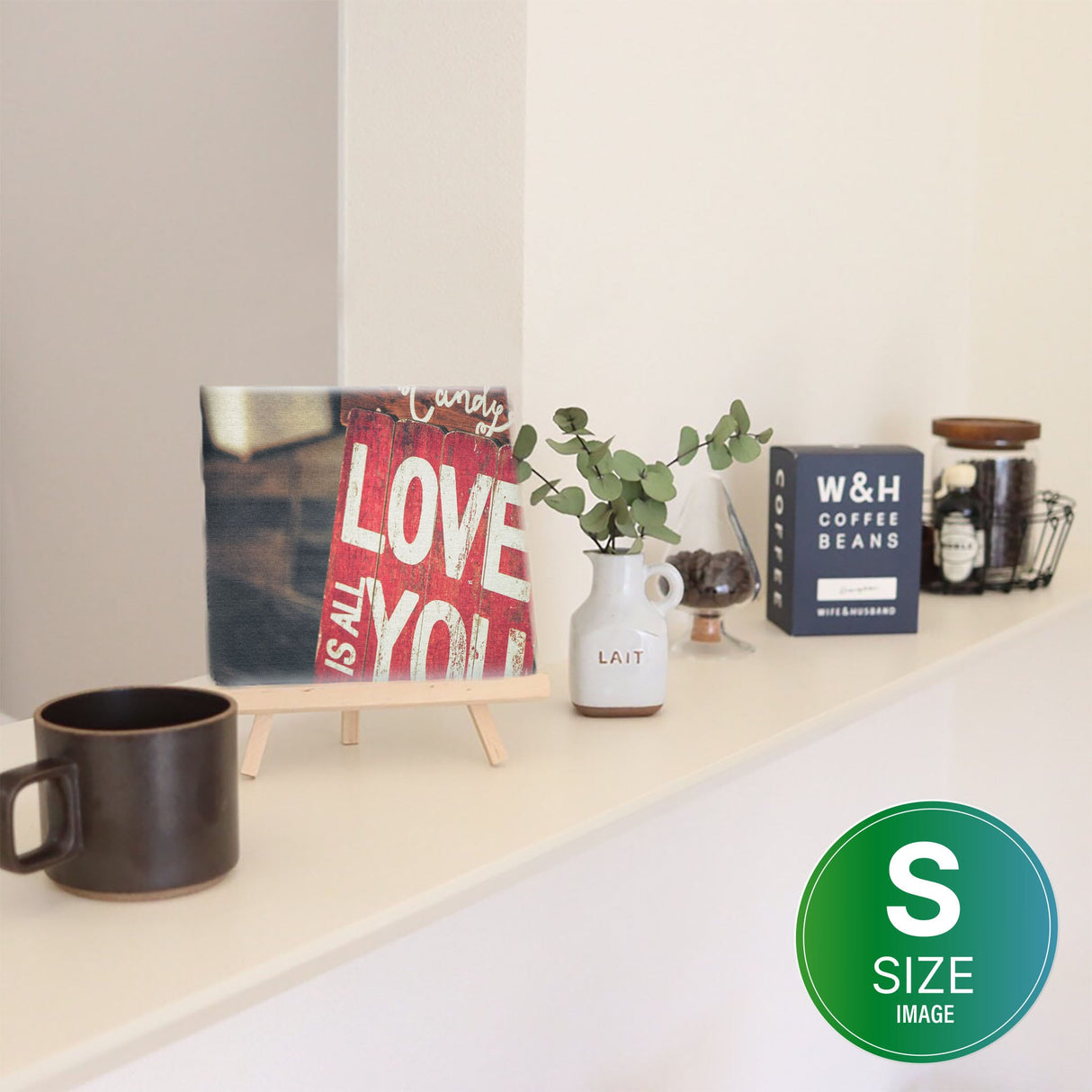 LOVEのファブリックボード インテリア雑貨 アートパネル キャンバス poht-1805-11