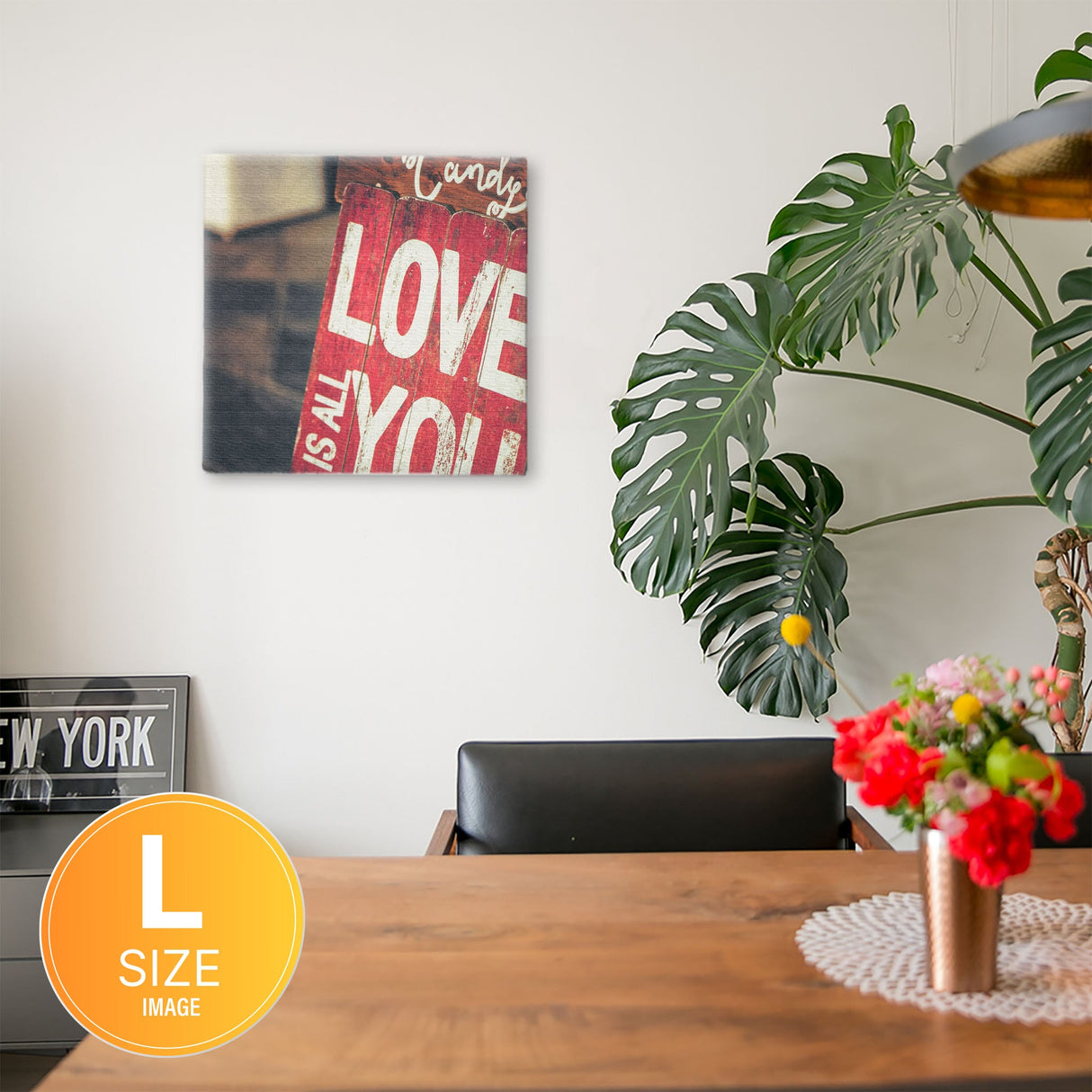 LOVEのファブリックボード インテリア雑貨 アートパネル キャンバス poht-1805-11