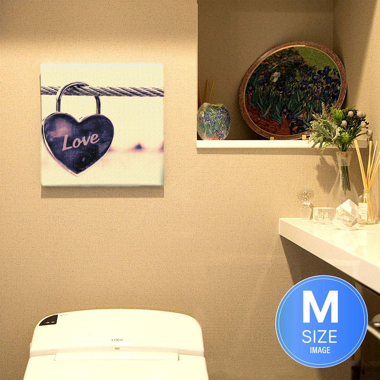 LOVEのファブリックパネル インテリア雑貨 アートパネル キャンバス   poht-1805-12