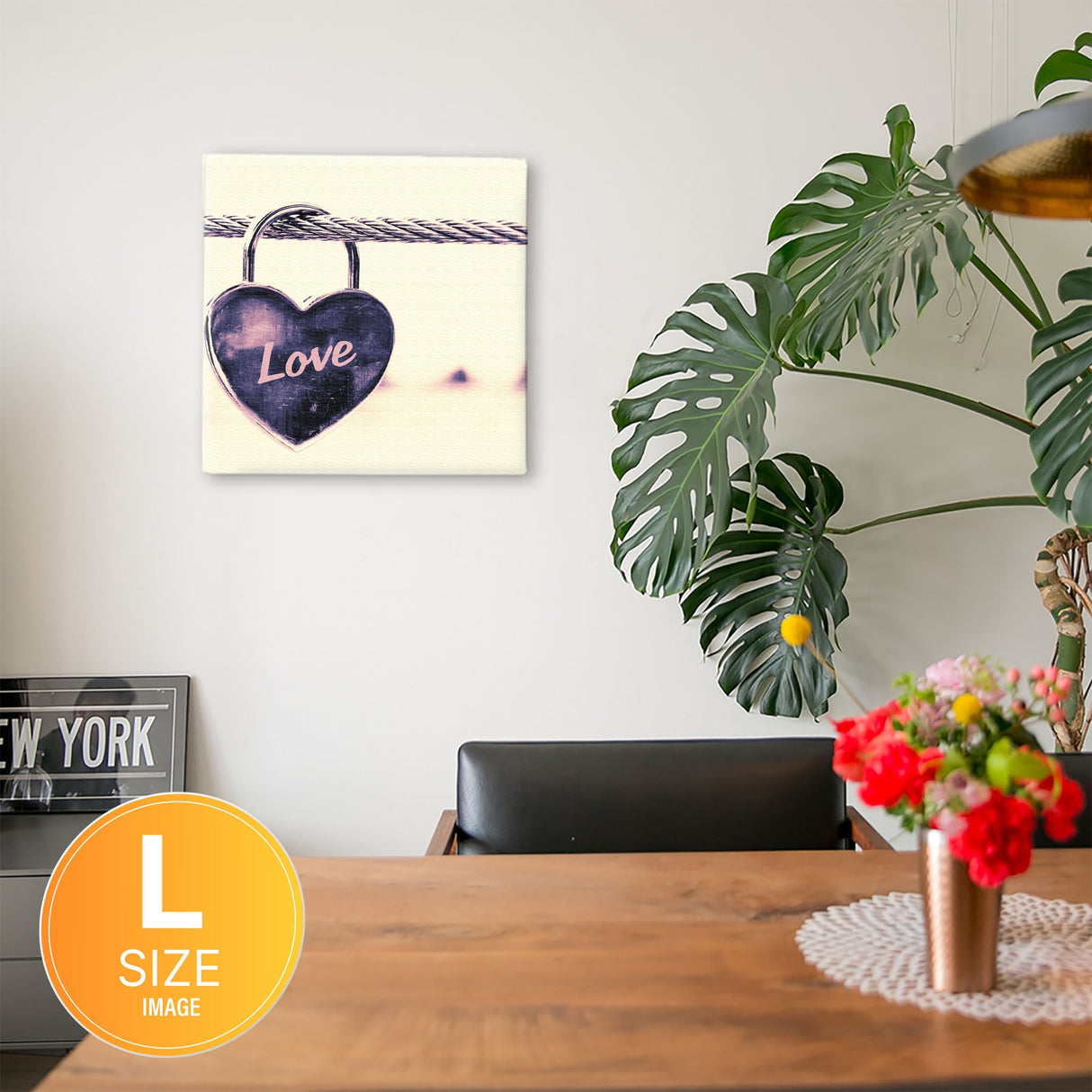 LOVEのファブリックパネル インテリア雑貨 アートパネル キャンバス   poht-1805-12
