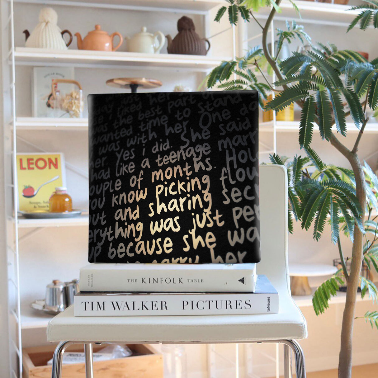 Typography wall art Interior goods Art panel Canvas poht-1805-18