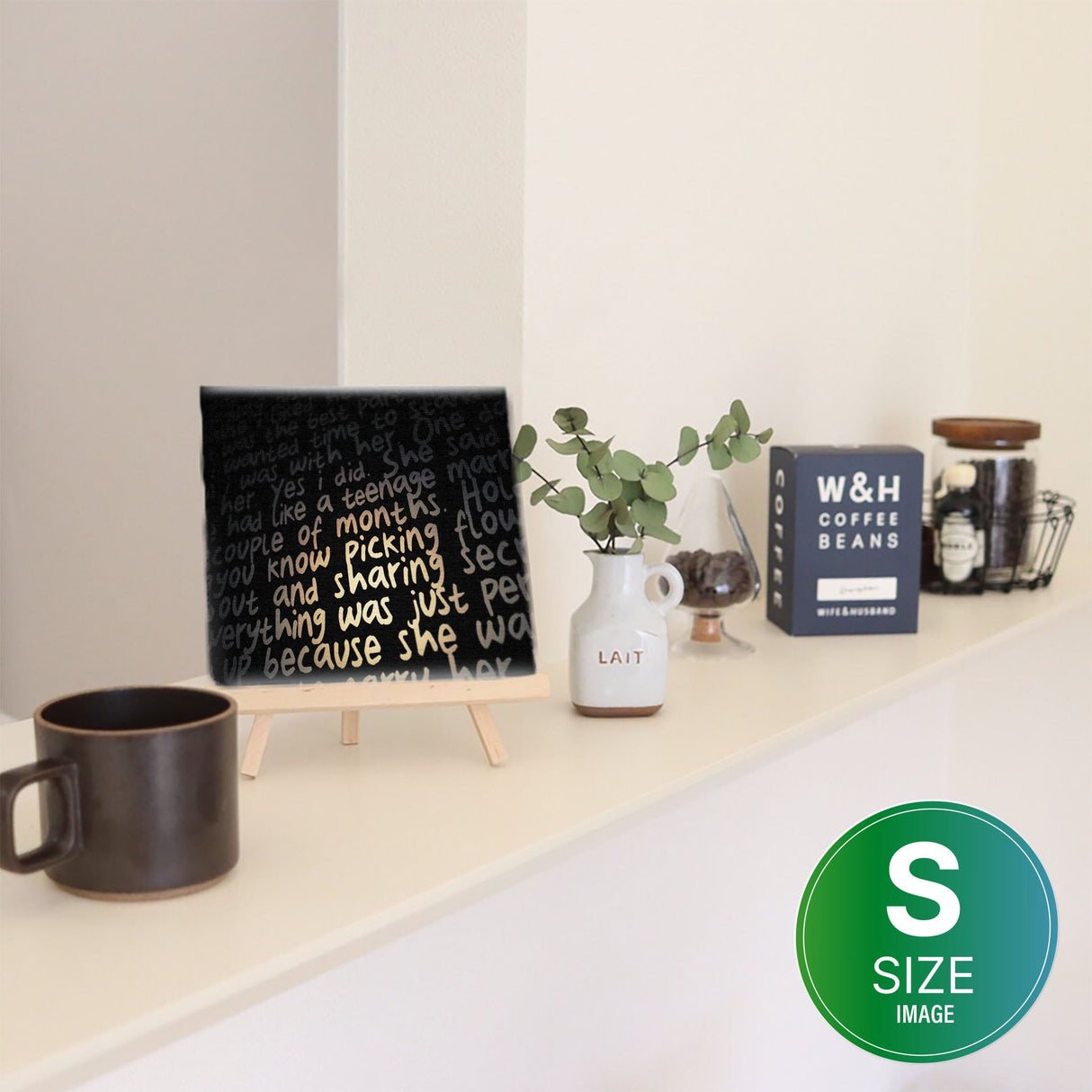 Typography wall art Interior goods Art panel Canvas poht-1805-18