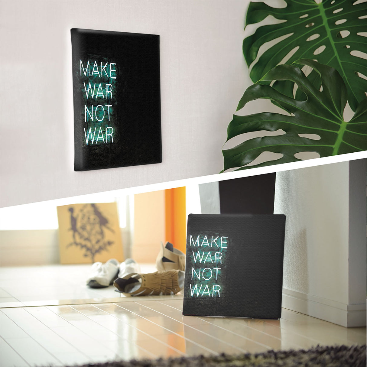 ネオンのファブリックボード インテリア雑貨 アートパネル キャンバス poht-1805-20