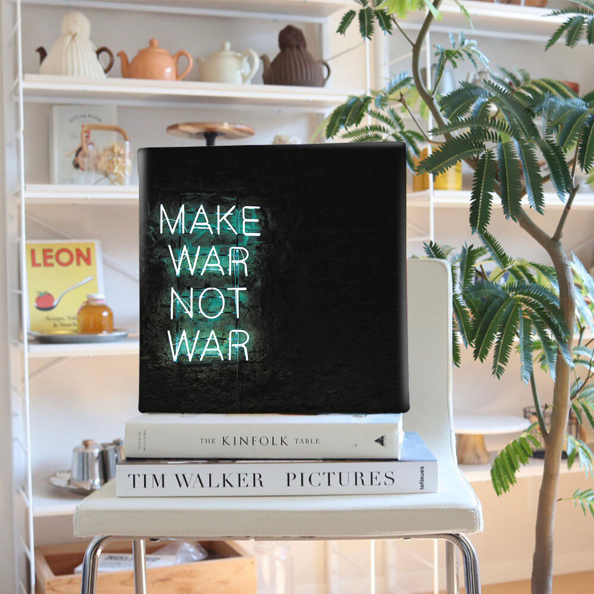 ネオンのファブリックボード インテリア雑貨 アートパネル キャンバス poht-1805-20