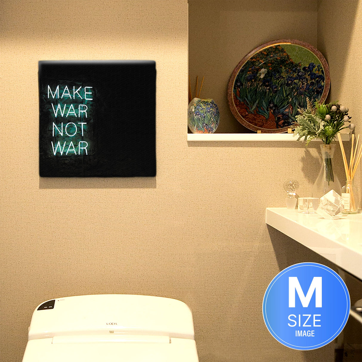 ネオンのファブリックボード インテリア雑貨 アートパネル キャンバス poht-1805-20