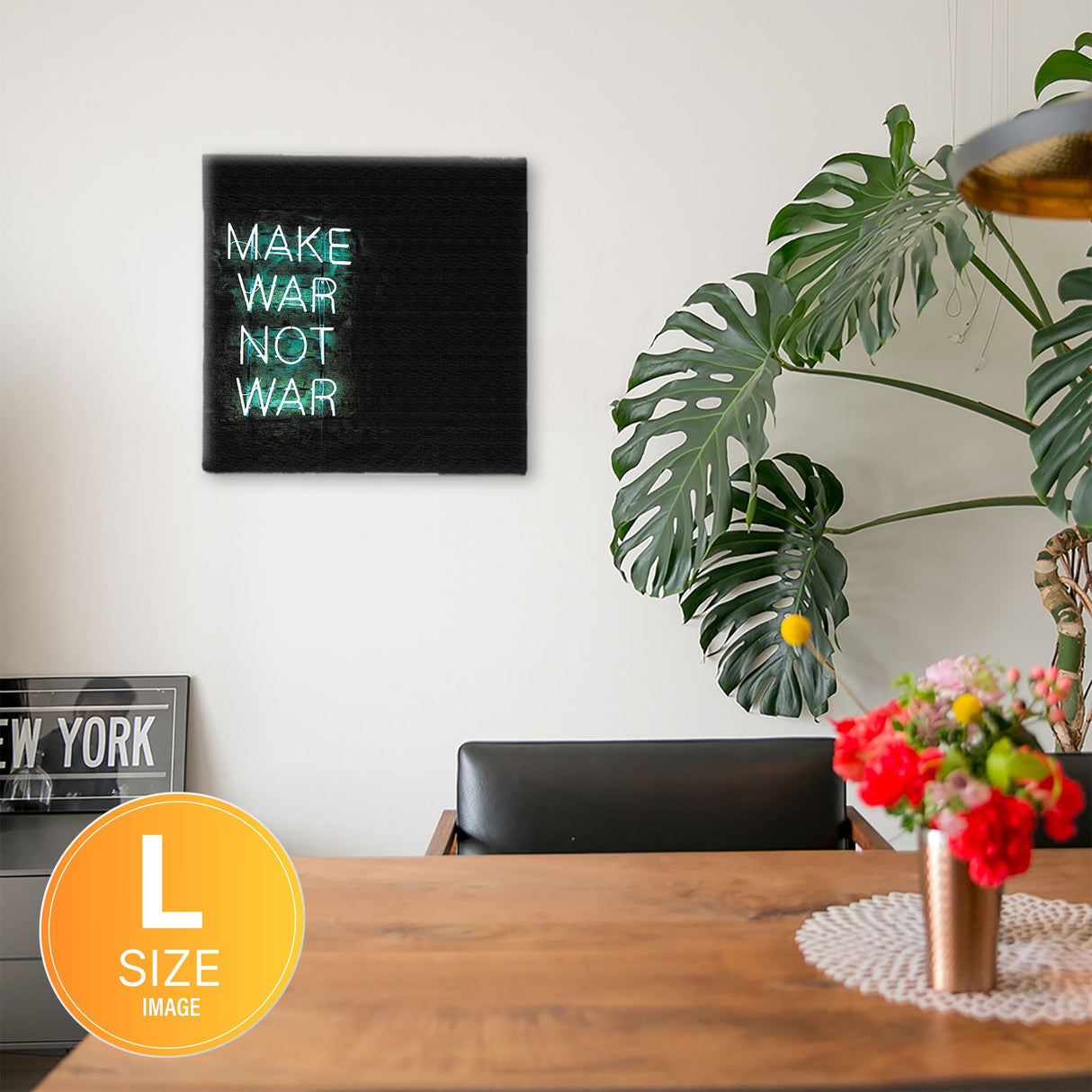 ネオンのファブリックボード インテリア雑貨 アートパネル キャンバス poht-1805-20