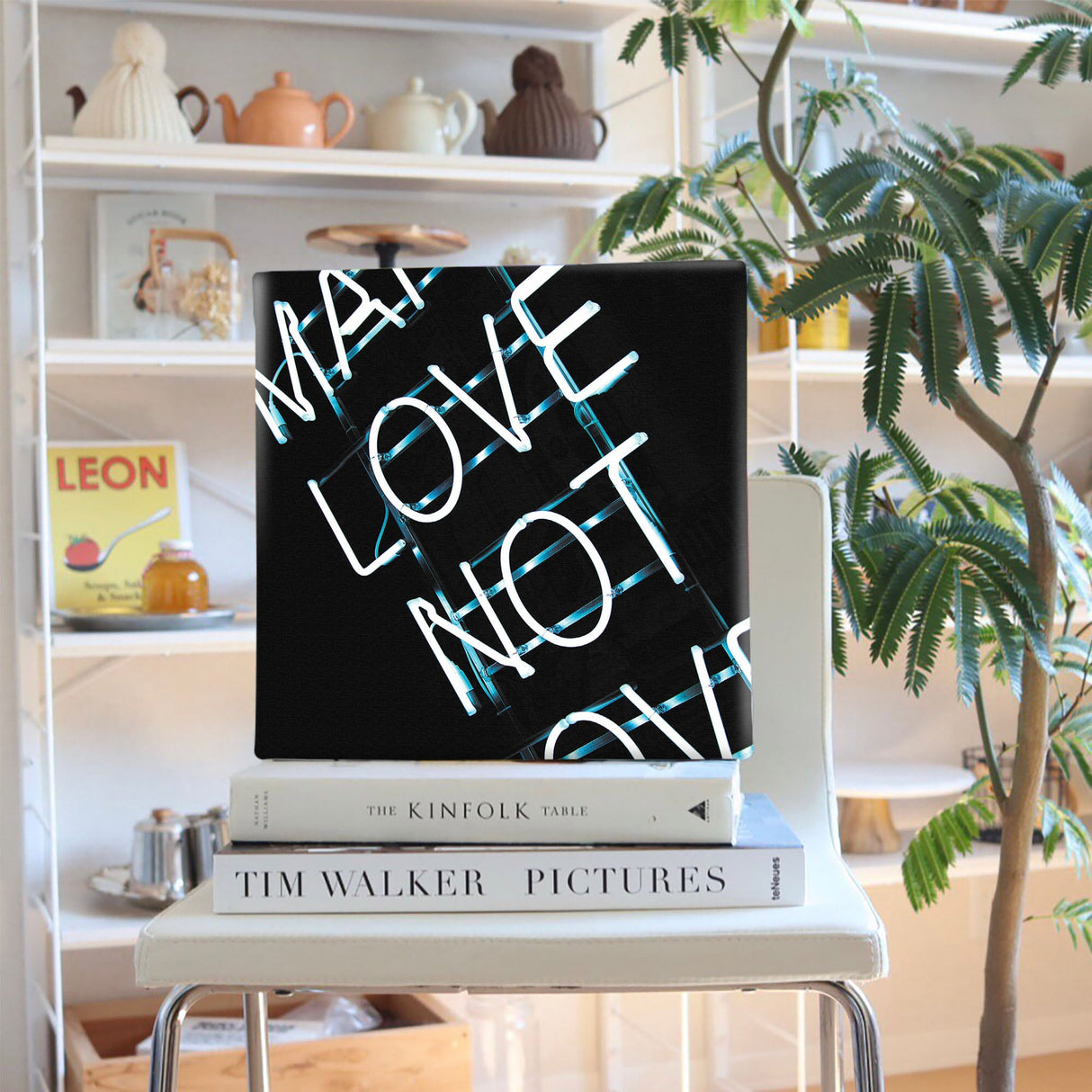 ネオンのファブリックパネル インテリア雑貨 アートパネル キャンバス poht-1805-21