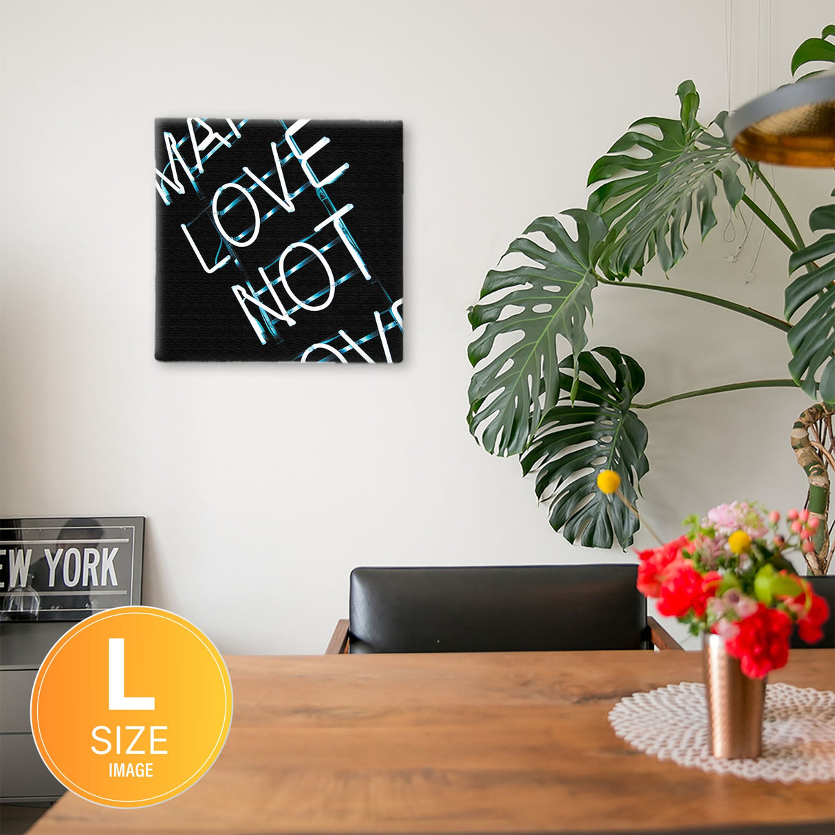 ネオンのファブリックパネル インテリア雑貨 アートパネル キャンバス poht-1805-21