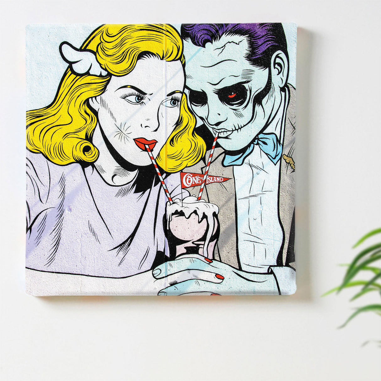 グラフィティのファブリックパネル インテリア雑貨 アートパネル キャンバス poht-1805-31