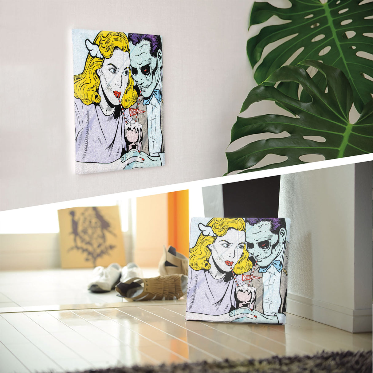 グラフィティのファブリックパネル インテリア雑貨 アートパネル キャンバス poht-1805-31